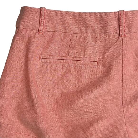 2/$30 J. Crew 3" Oxford Cotton Shorts Salmon Pink Low-Rise Summer Chino Size 2 - Picture 4 of 7